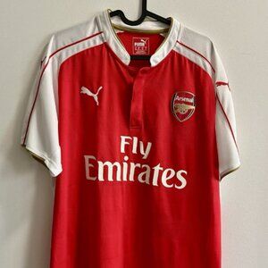 Arsenal FC 2015-2016 Home Football Shirt Soccer Jersey Puma sz XL